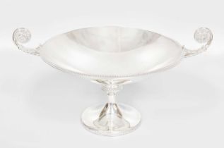 A George V Silver Pedestal-Bowl, by James Dixon and Sons Ltd., Sheffield, 1923, the bowl tapering