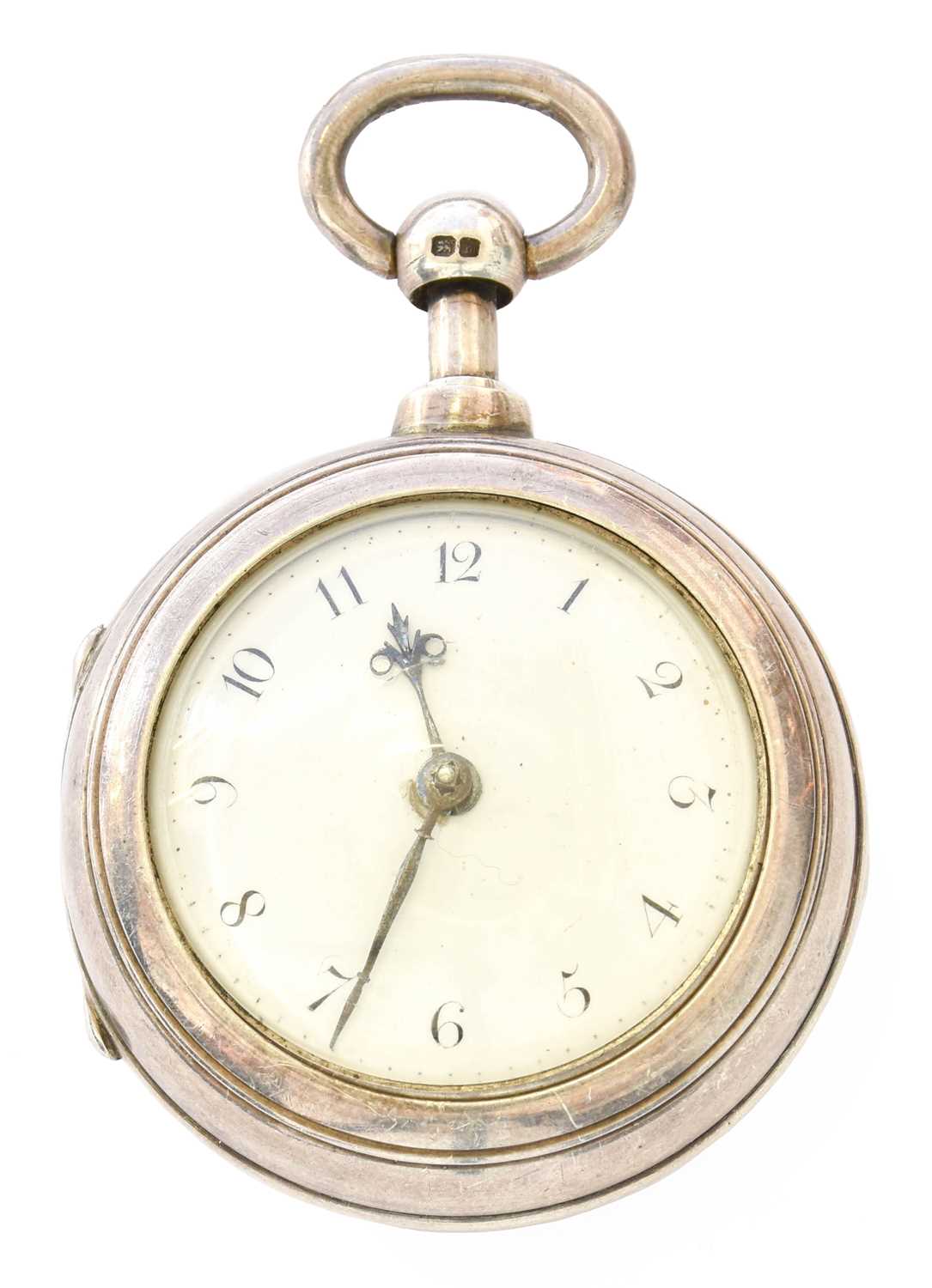 A Pair Cased Verge Repeater Pocket Watch, signed Jno Kentish, London, fusee verge movement signed,