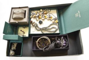 A Quantity of Silver Jewellery, including various pendants, earrings, bangles, necklaces etc; a