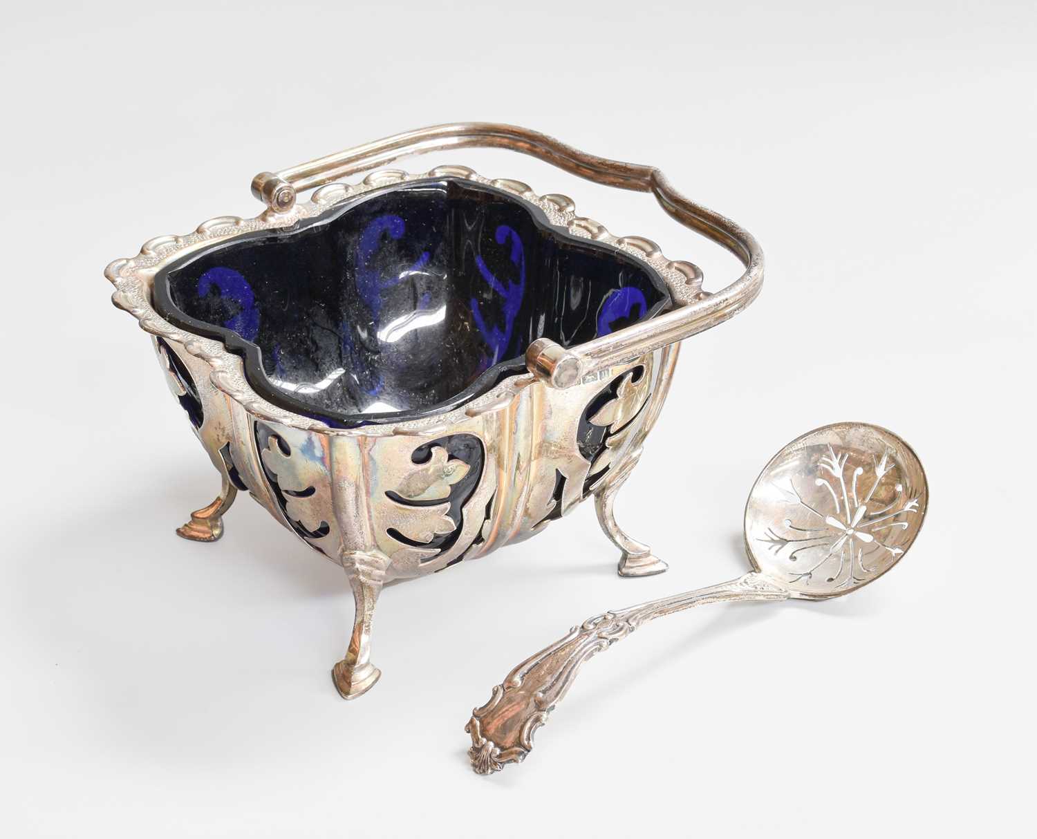 An Edward VII Silver Sugar-Bowl and Sifting-Spoon, by John Round and Son Ltd., Sheffield, The