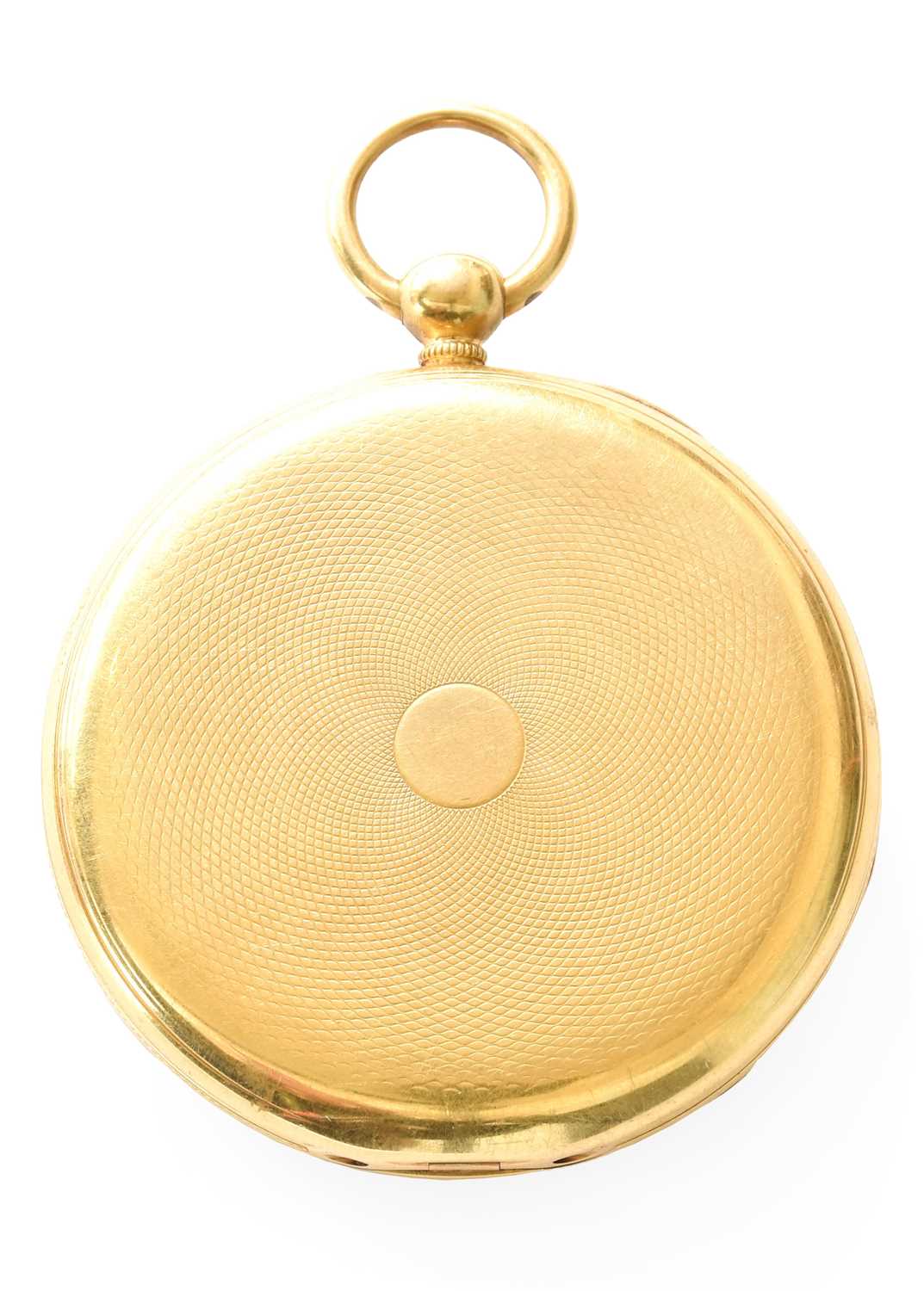 An 18 Carat Gold Open Faced Duplex Pocket Watch, signed Robert Roskell, Liverpool, duplex movement - Image 2 of 3