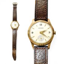 A 9 Carat Gold Garrard Presentation Wristwatch, with Garrard box