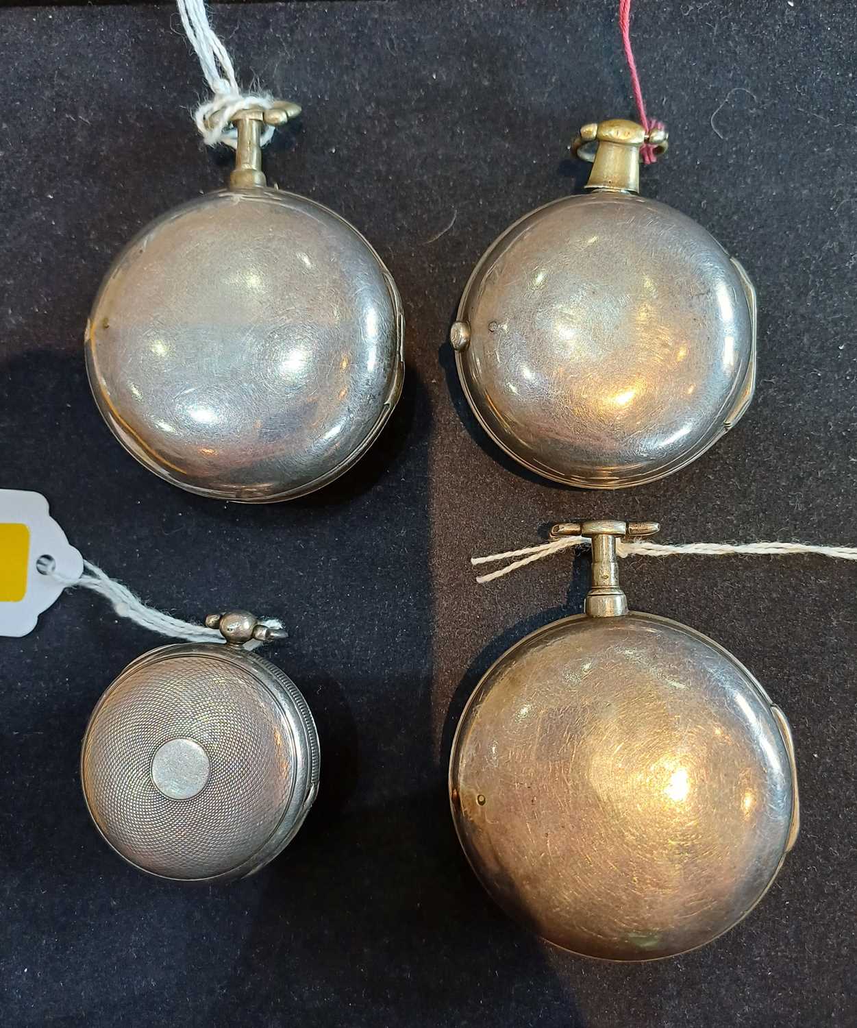 Four Silver Pocket Watches, Comprising of, a Pair Cased Verge Pocket Watch, signed Alexr - Image 3 of 3