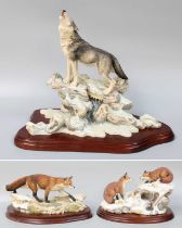 Border Fine Arts 'Call of the Wild' (Wolf), model No. STW03 by Richard Roberts, limited edition