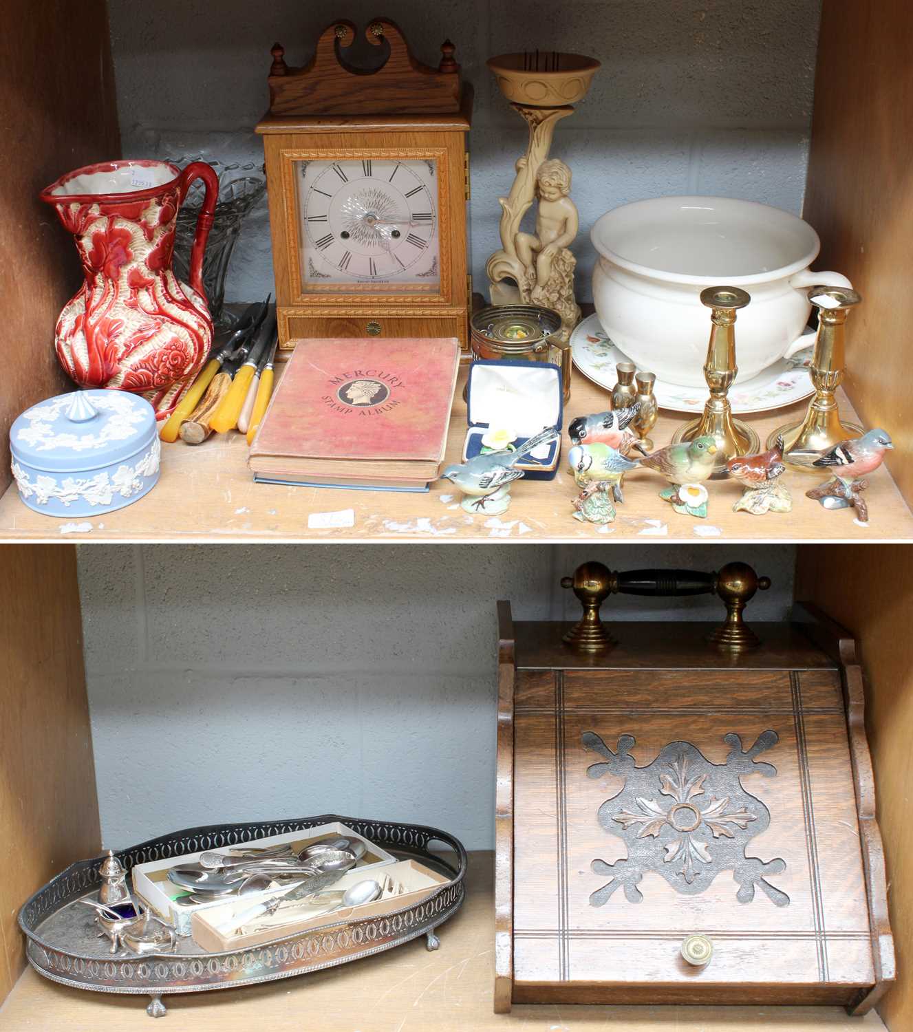 A Collection of Assorted Silver and Silver Plate, including silver teaspoons and a silver plate