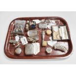 A Collection of Assorted Silver and Objects of Vertu, including a silver case for a sovereign and