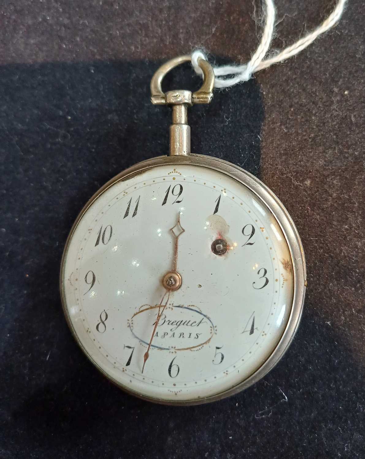 A Continental Consular Cased Verge Pocket Watch, bearing a later inscription Breguet a Paris, single - Image 2 of 3