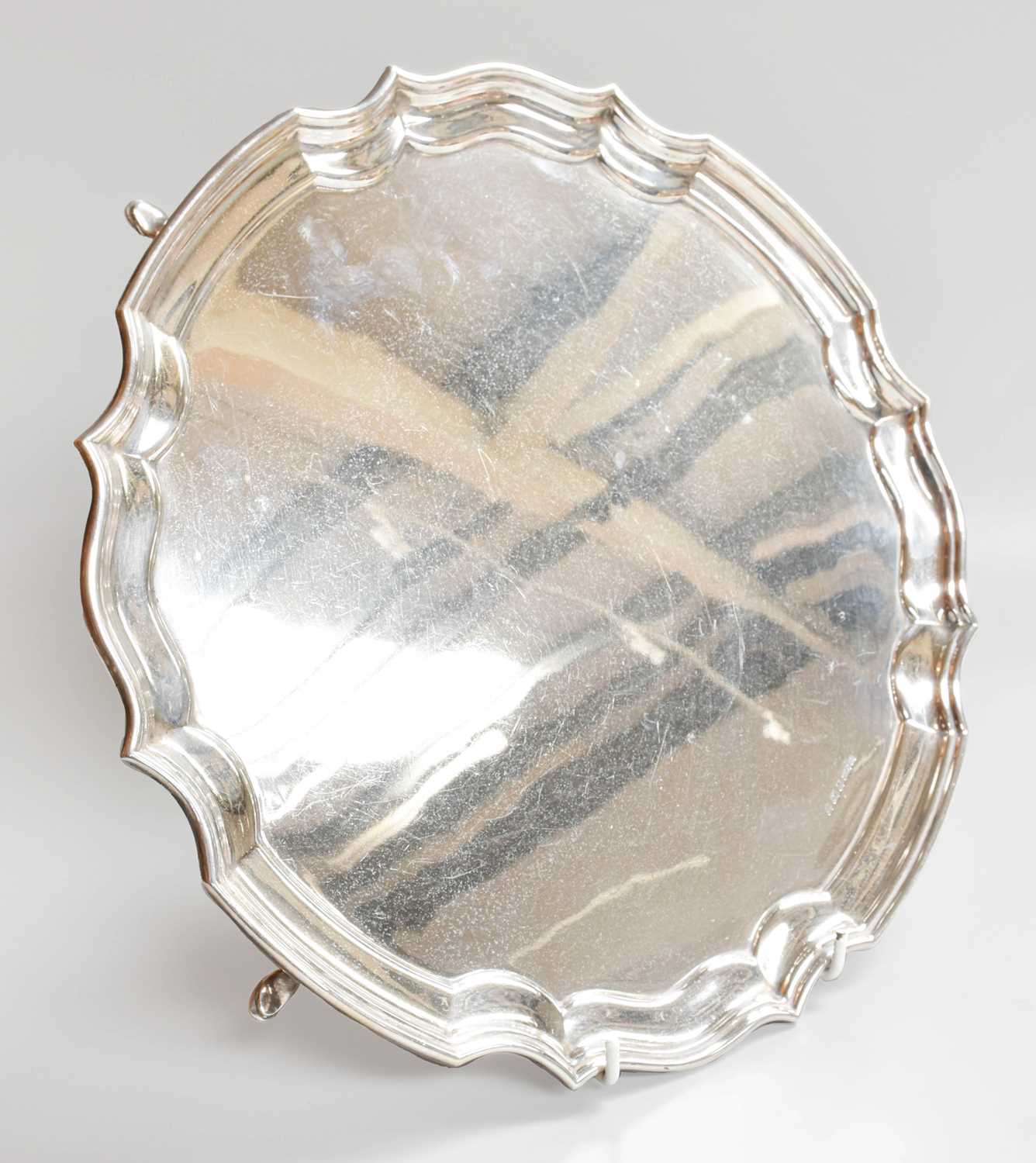 An Elizabeth II Silver Salver, by Stone Brothers (Jewellers) Ltd., Sheffield, 1961, shaped