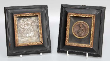 After Rudolph Van Sonsbeeck, a Dutch Copper Medallion, 19th century, framed; together with a small