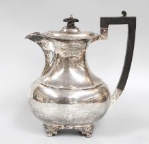 A George V Silver Hot-Water Jug, Probably by Harrison and Son, Sheffield, 1918, in the Regency