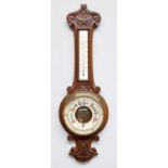 Miscellaneous Items Including, Georgian mahogany knife box, Edwardian inlaid clock, brass Corinthian