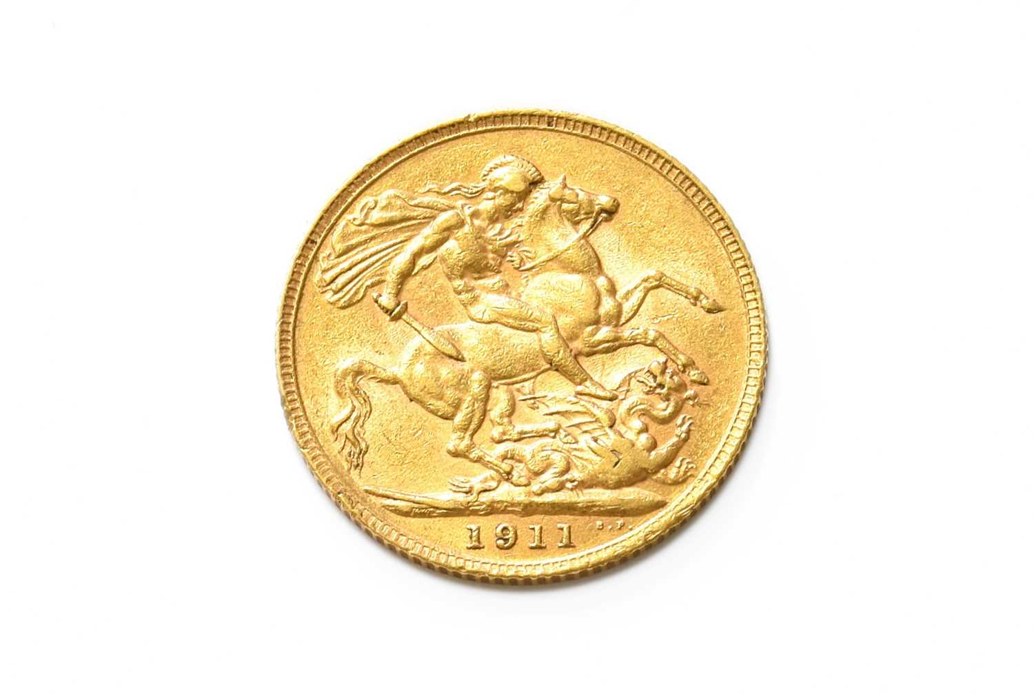 George V, Full Sovereign 1911; very fine - Image 2 of 2