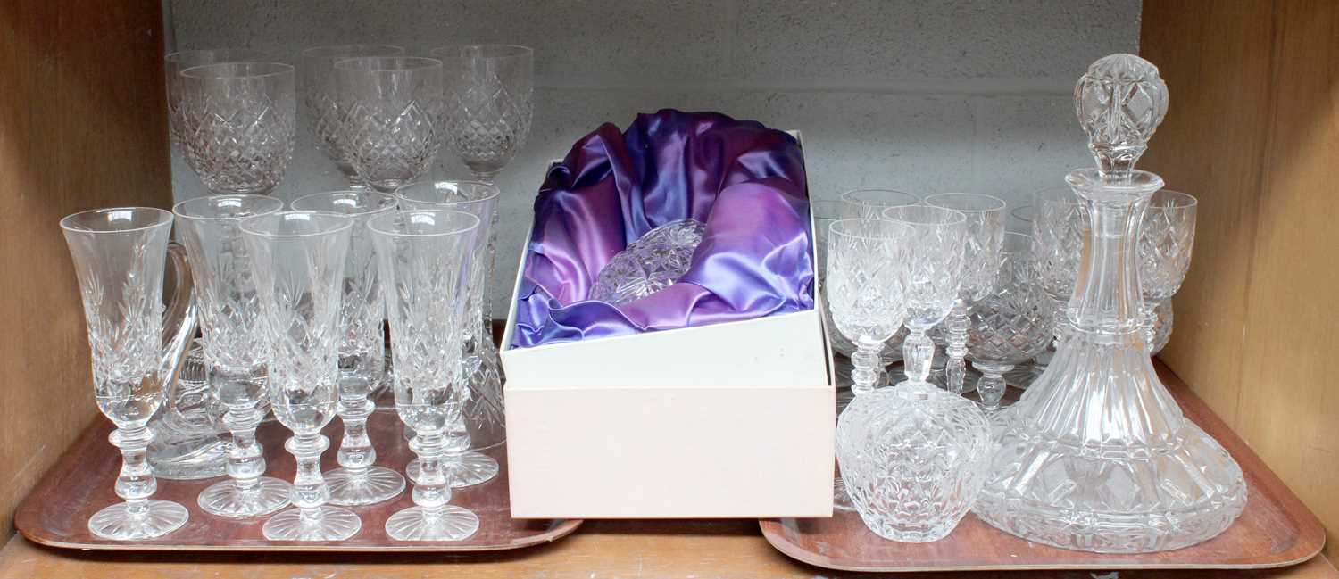 Edinburgh Crystal, including a cased set of six wine glasses, a cased decanter, a set of six - Image 3 of 3