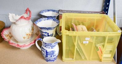 Miscellaneous, including a pair of Spode Italian Pattern Vases, a boxed chess set and board,