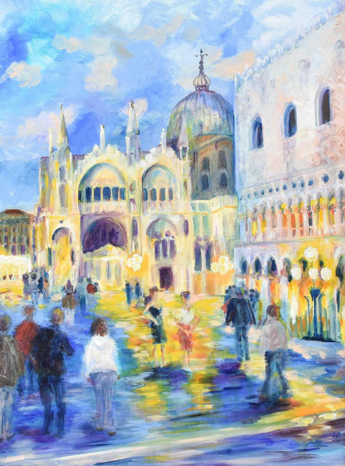 Susan Beazley (20th Century) "St Marks" 2009 Initialled, oil on canvas, 73cm by 54cm