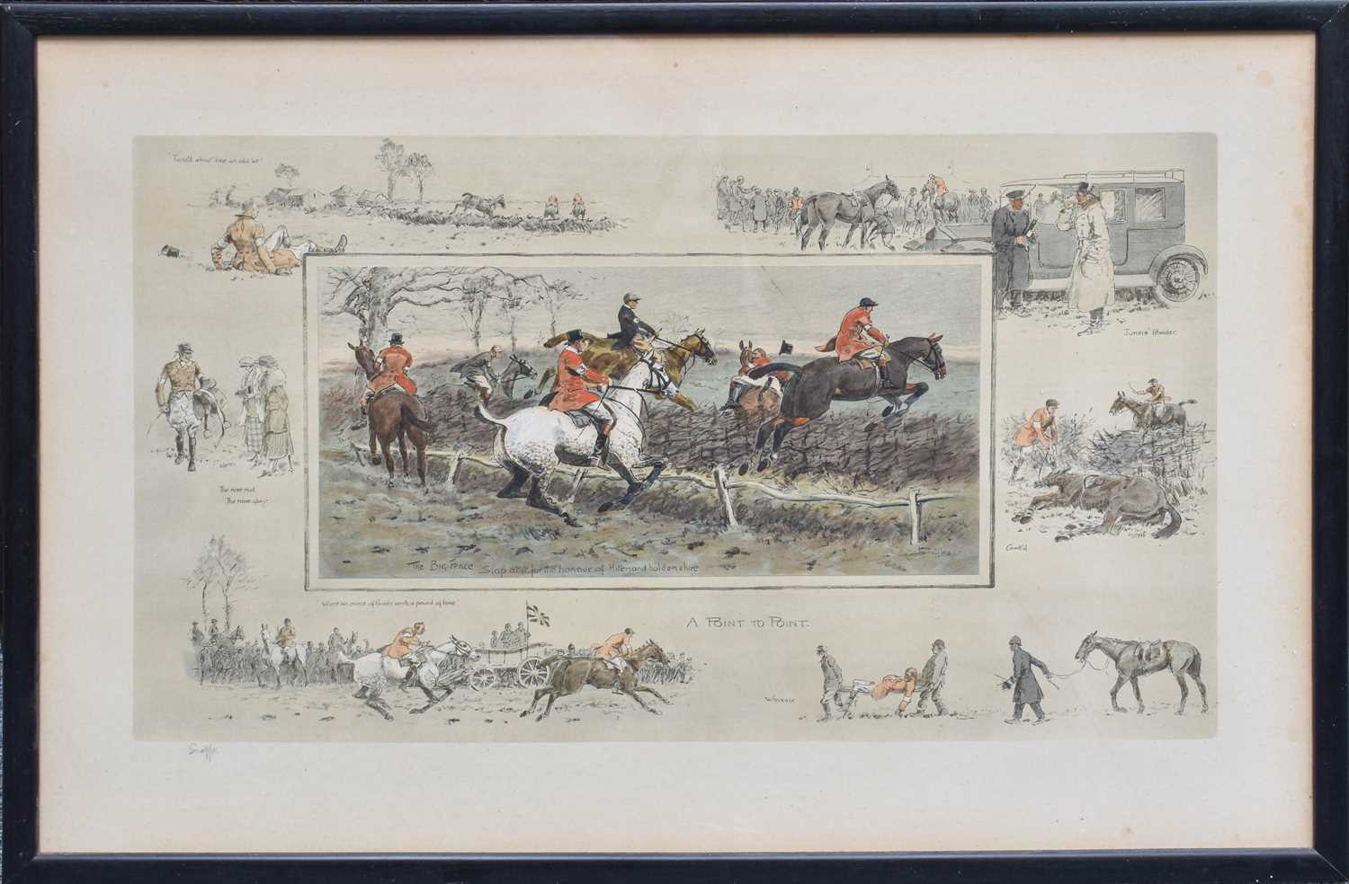 After Charles Johnson Payne ''Snaffles'' (1884-1967) ''A Point to Point'' Signed in pencil, a colour - Image 2 of 11