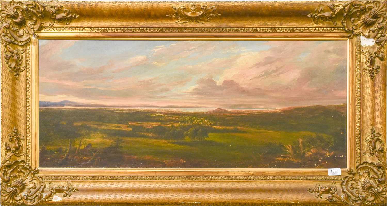 British School (20th Century) Extensive coastal landscape Oil on canvas, 39cm by 95cm - Image 2 of 2