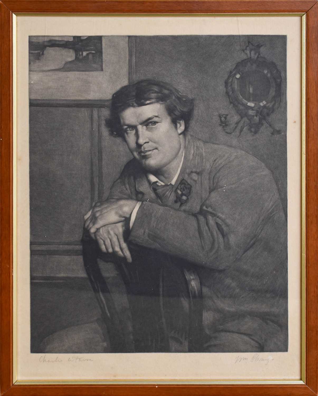 After William Strang RA (1859-1921) Scottish Portrait of K J Stephen, Poet (After Charles W Furse) - Image 2 of 4