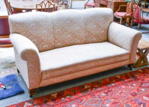 A Late Victorian/Early 20th Century Mahogany Framed Three Seater Sofa, 192cm by 85cm by 85cm