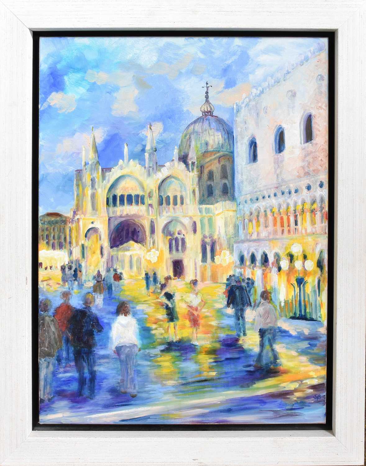 Susan Beazley (20th Century) "St Marks" 2009 Initialled, oil on canvas, 73cm by 54cm - Image 2 of 2
