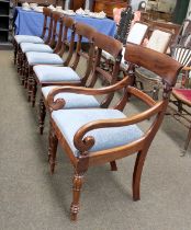 A Set of Six Victorian Mahogany Dining Chairs