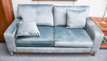 An Alstons "Fairmont" Sofa, duck egg blue, 187cm by 96cm by 96cm
