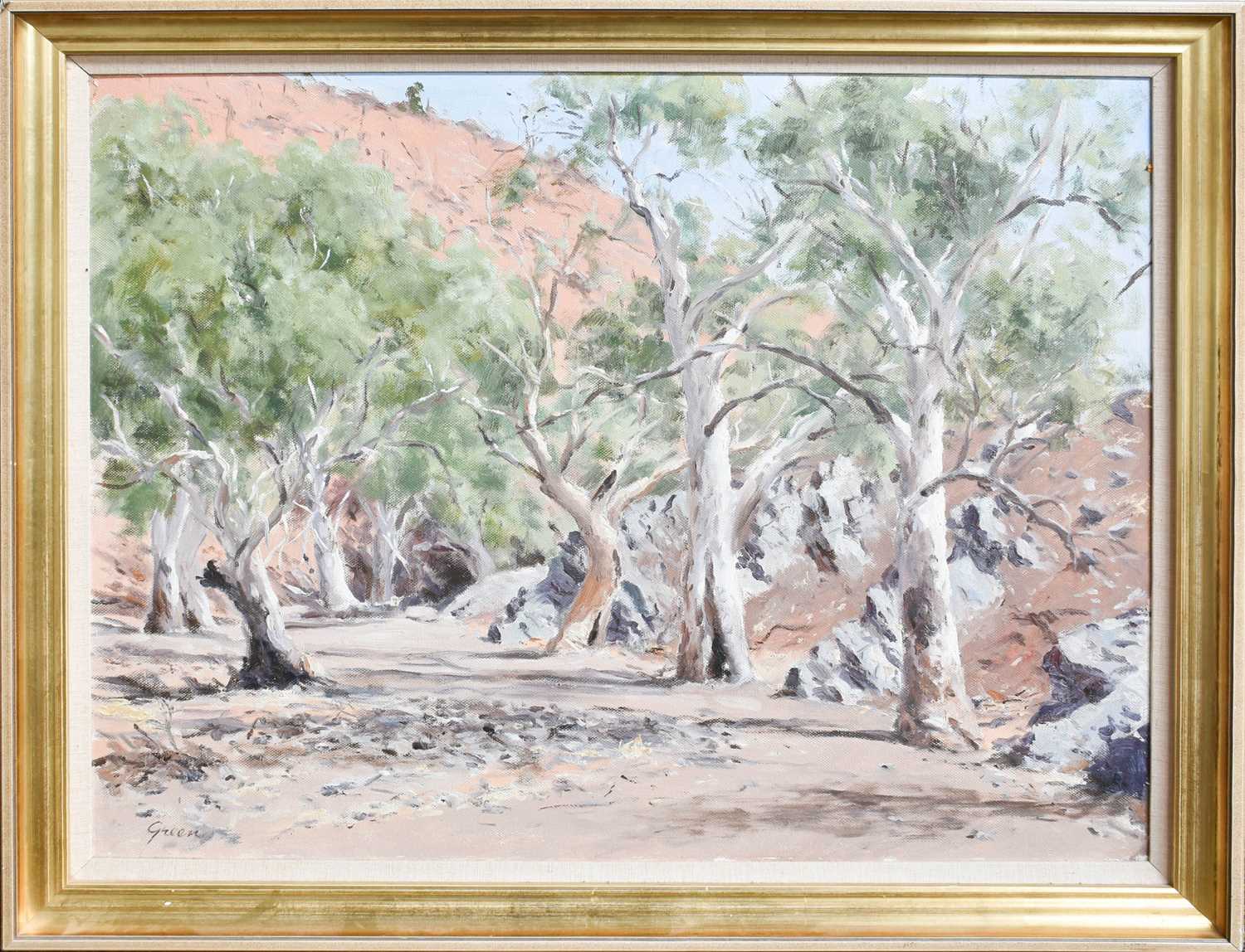 Kenneth Green (1916-1973) Australian "Dry Creek, Flinders Ranges (Mary's Creek, Arkaba Hills)" - Bild 2 aus 7