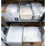 Assorted White Linens, Cotton Bed and Table Linen, other items etc (5 boxes)