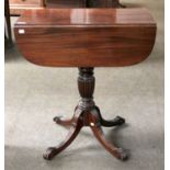 A George IV Mahogany Pembroke Table, 69cm by 38cm by 77cm