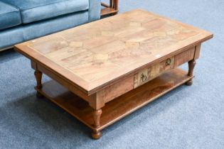 A Barker and Stonehouse Flagstone Coffee Table, 131cm by 80cm by 45cm