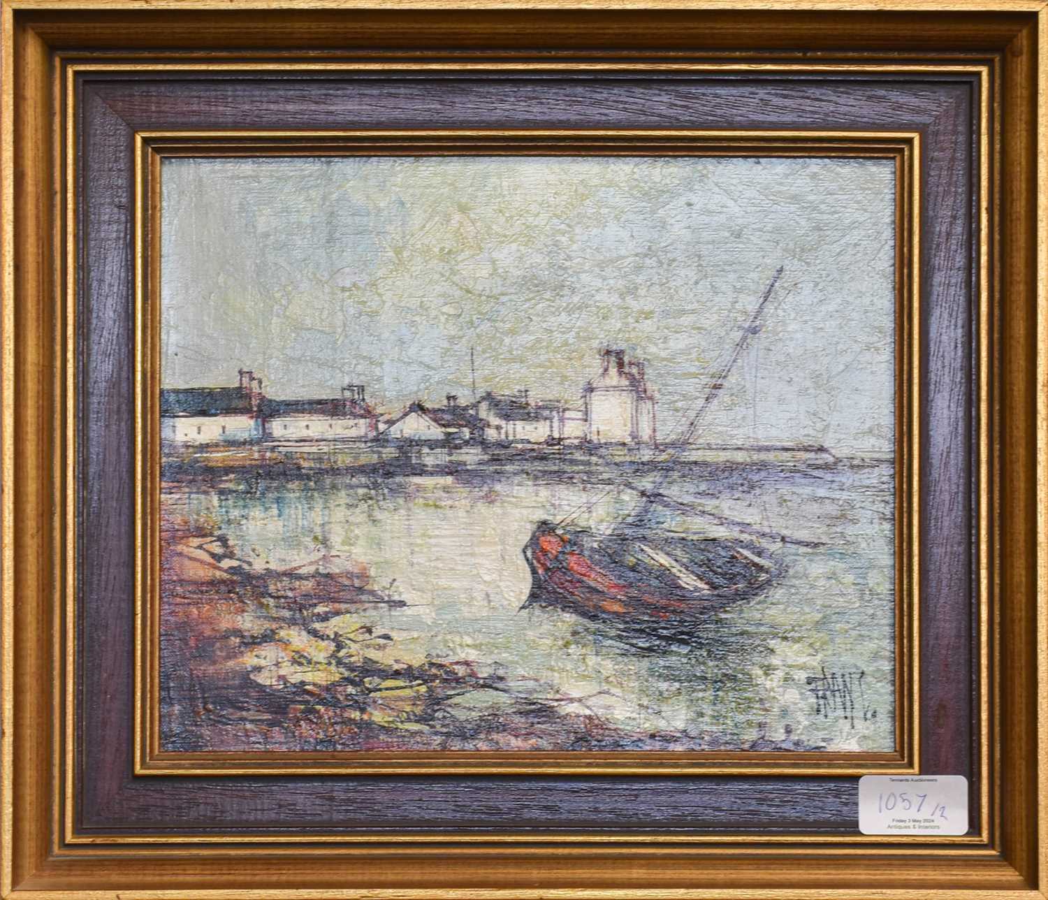 *Franc (20th Century) La Brière Bretagne Signed, inscribed verso, oil on canvas; together with a - Bild 4 aus 4