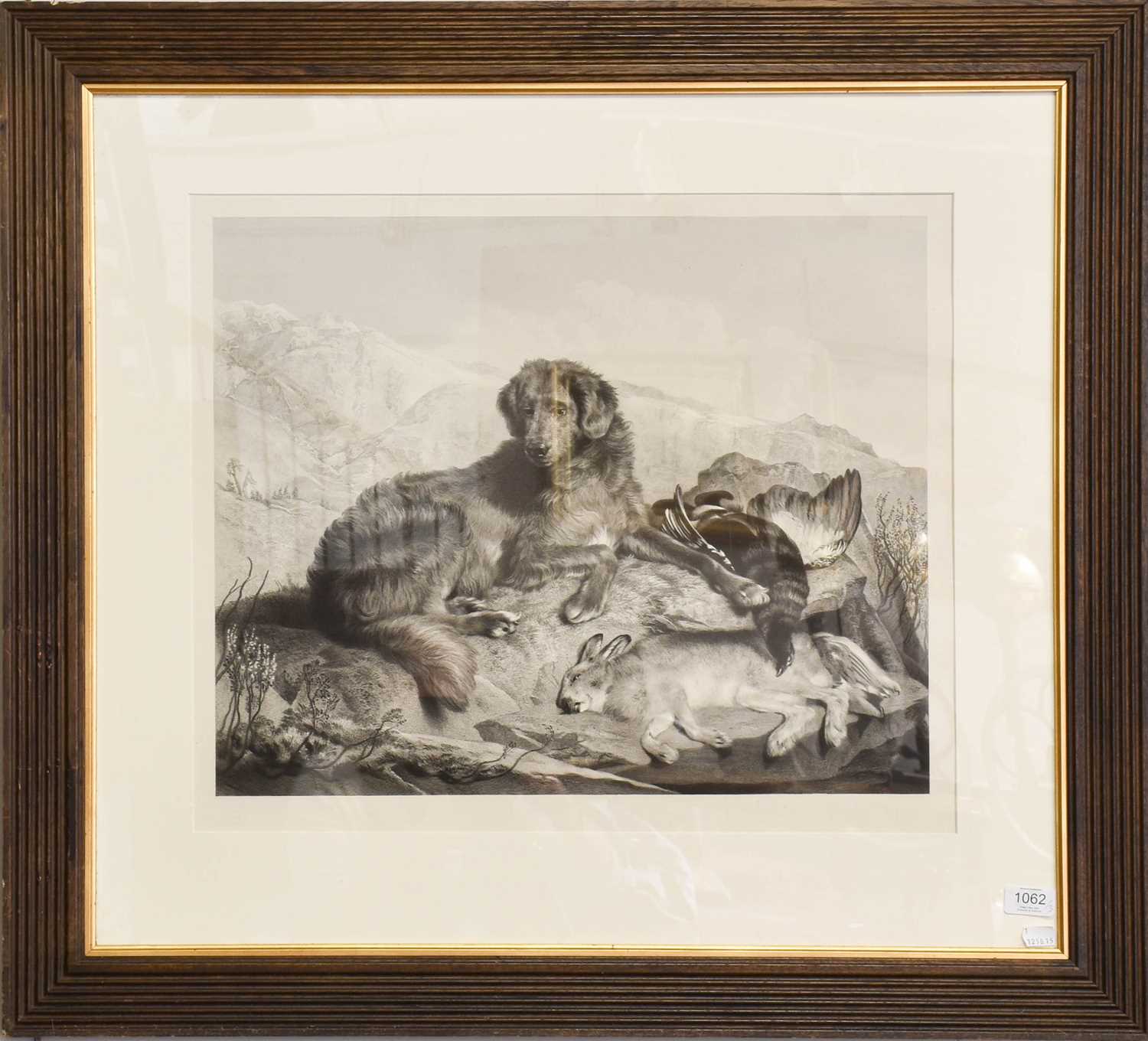 After Sir Edwin Landseer RA (1802-1873) Gun dog with the Day's Catch Black and white engraving, 50cm - Image 2 of 6