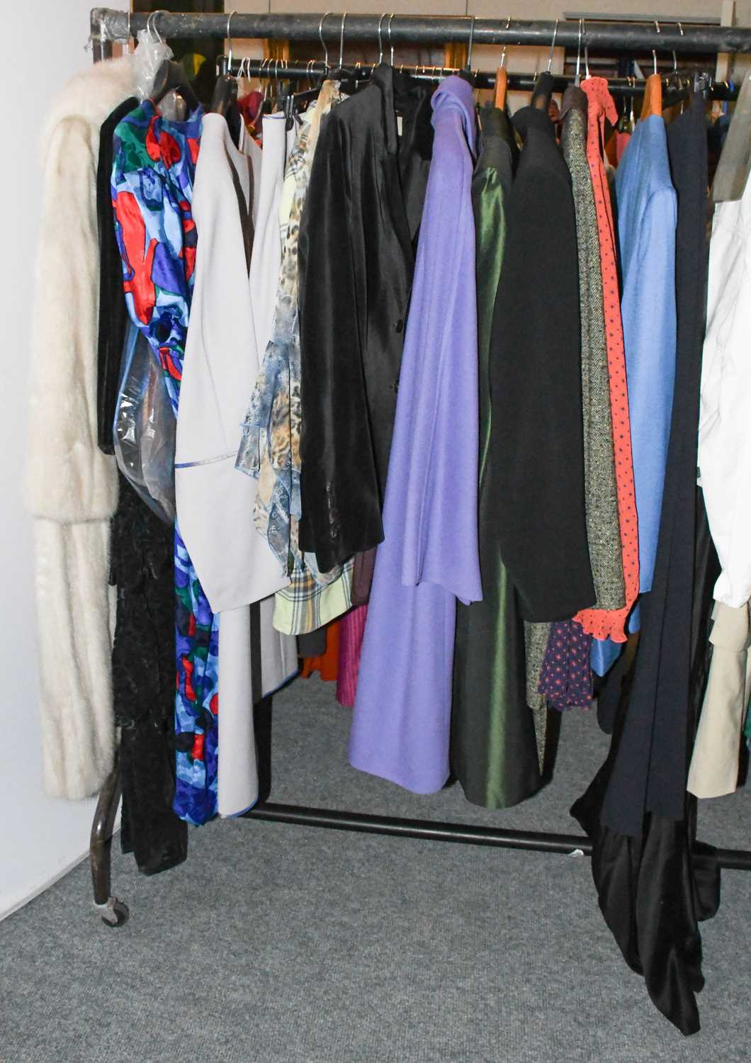 Assorted Ladies Costume, including Amanda Wakeley, Laura B Couture suits, Hyphen silk shirt and