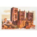 Norman Wade (20th Century) "Durham Cathedral" Signed and dated (19)68, inscribed and numbered 4/