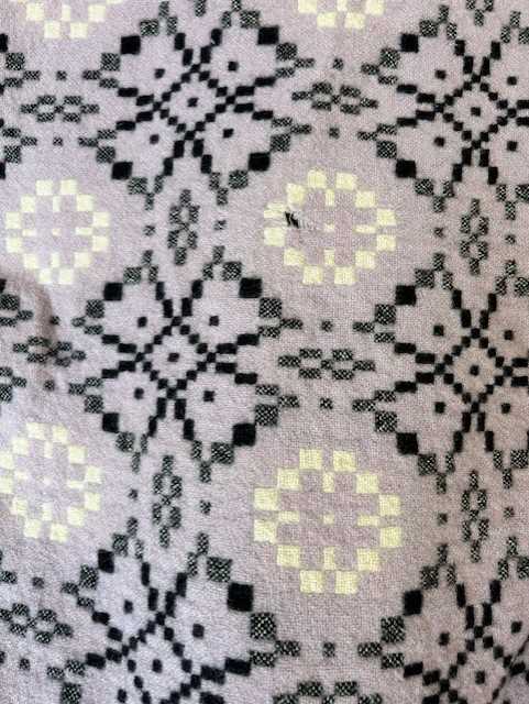 Pair of Welsh Blankets in cream, green and pink, 150cm by 216cm, Another in mauve, black and - Image 4 of 7