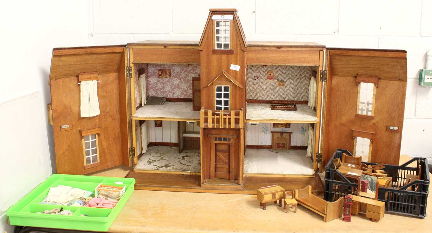 Doll's House, two storey, including furniture and accesories (qty) - Image 2 of 2