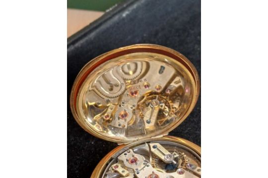 Russells: An 18 Carat Gold Full Hunter Minute Repeater Pocket Watch, retailed by Russells Ltd, 18 - Image 6 of 11