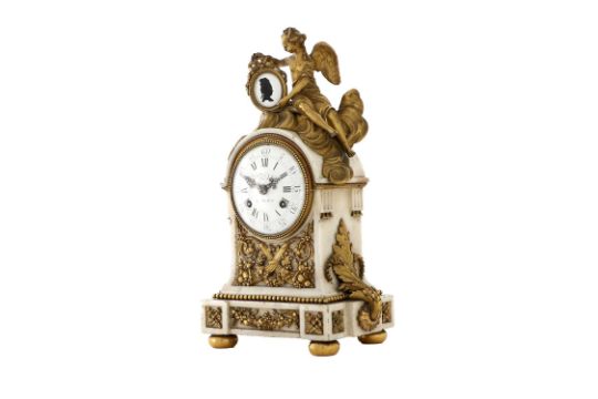 A French Ormolu and Marble Striking Mantel Clock, signed Dd Fe Dubois, A Paris, early 19th - Image 4 of 5