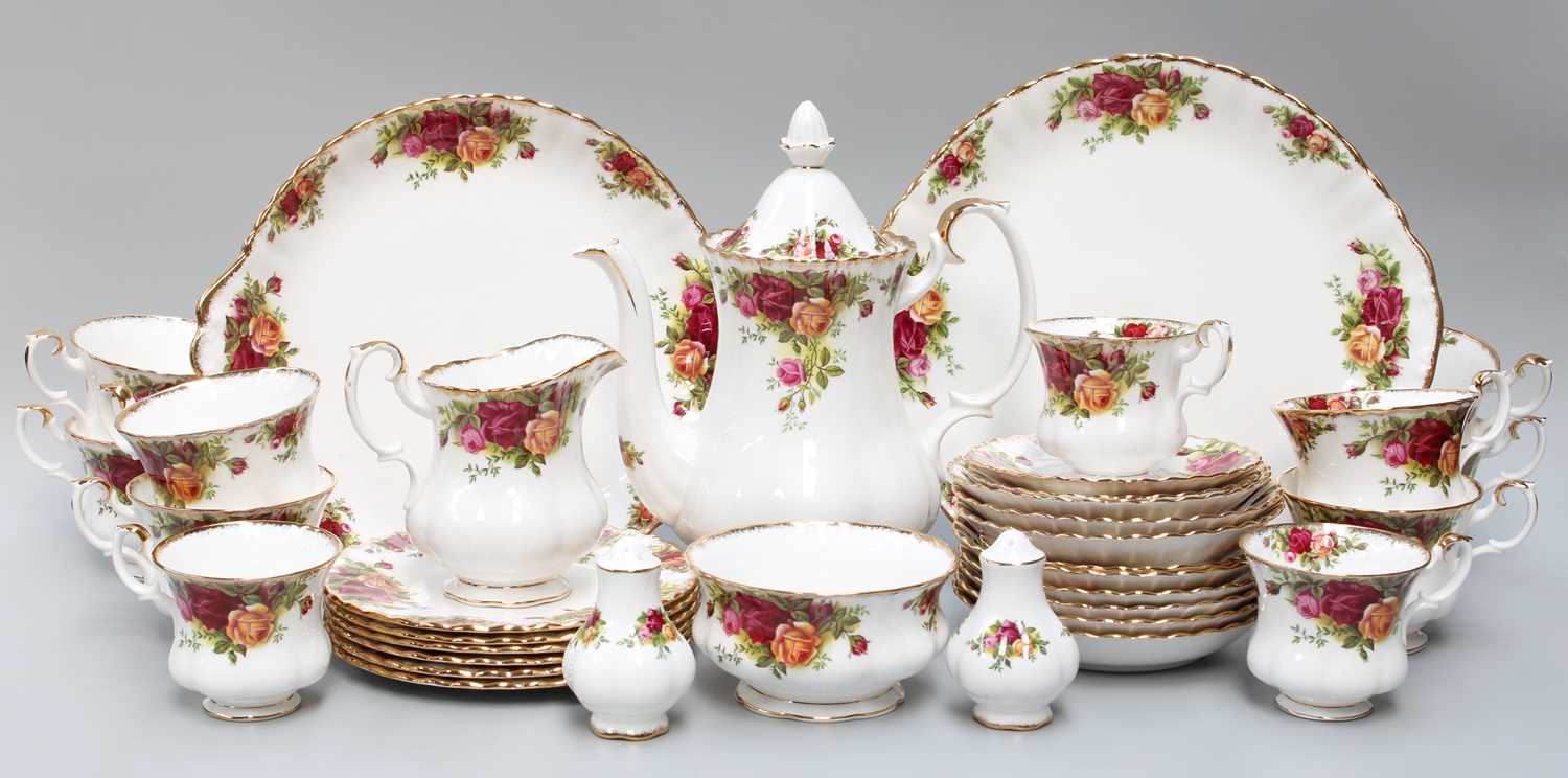 A Royal Albert Old Country Roses Part Tea and Coffee Service