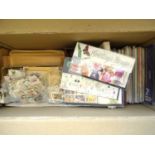 Stamp Collection in Box, main value in presentation packs with £130 of commemorative or pictorial