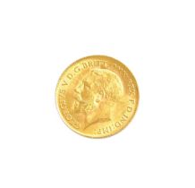 George V, Half Sovereign 1915; good very fine with lustre