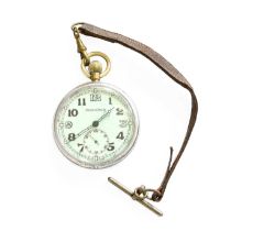 A Second World War RAF Military Jaeger LeCoultre Pocket Watch, (calibre 467/2) manual wound lever