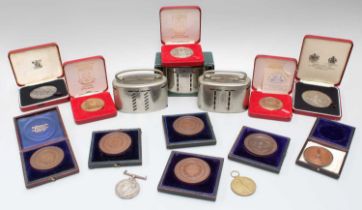 Assorted Commemorative and Award Medals, 13 medals in total comprising; Elizabeth II, Silver Jubilee
