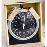 A Heuer Stopwatch Desk Timer, ref: 713, with Heuer box