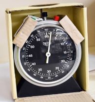 A Heuer Stopwatch Desk Timer, ref: 713, with Heuer box