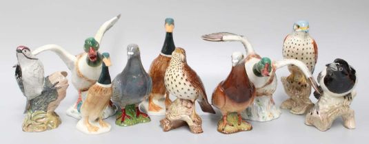 Beswick Birds, including grey pigeon with three stripes (a/f), various ducks, lesser spotted