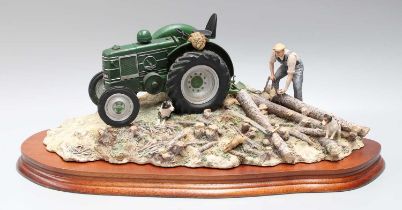 Border Fine Arts 'Hauling Out', model No. JH98 by Ray Ayres, limited edition 1234/1500, on wood