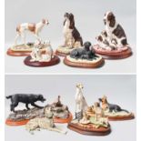Border Fine Arts Dog Models, including: 'English Springer Spaniel and Pups', model No. B0533A by