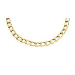 A 9 Carat Gold Curb Link Necklace, length 40.5cm Gross weight 32.2 grams