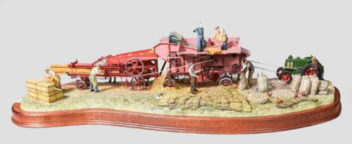 Border Fine Arts 'The Threshing Mill', model No. B0361 by Ray Ayres, limited edition 458/600, on